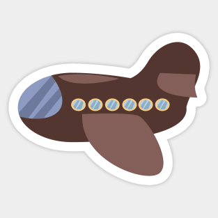 Ilustration Airplane Sticker